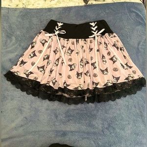 Hot Topic Kuromi Sanrio Lace Skirt